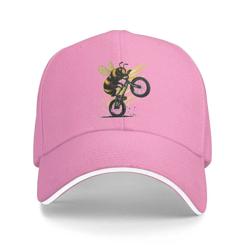 Summer Killer Bee Baseball Cap Buzzcycle Running Hippie y2k Cute Print Sun Trucker Hat Men Adult Dropshipping Baseball Caps