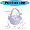 Fabric Wedding Flower Basket European Styles Petal Scattering Basket with Comfortable Grip For Flower Girls Formal Event