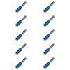 10 Pack 3mm Gold Plated Socket High Temp Resistant Electrical Connector For Multimeter Probe Power Supply Projects