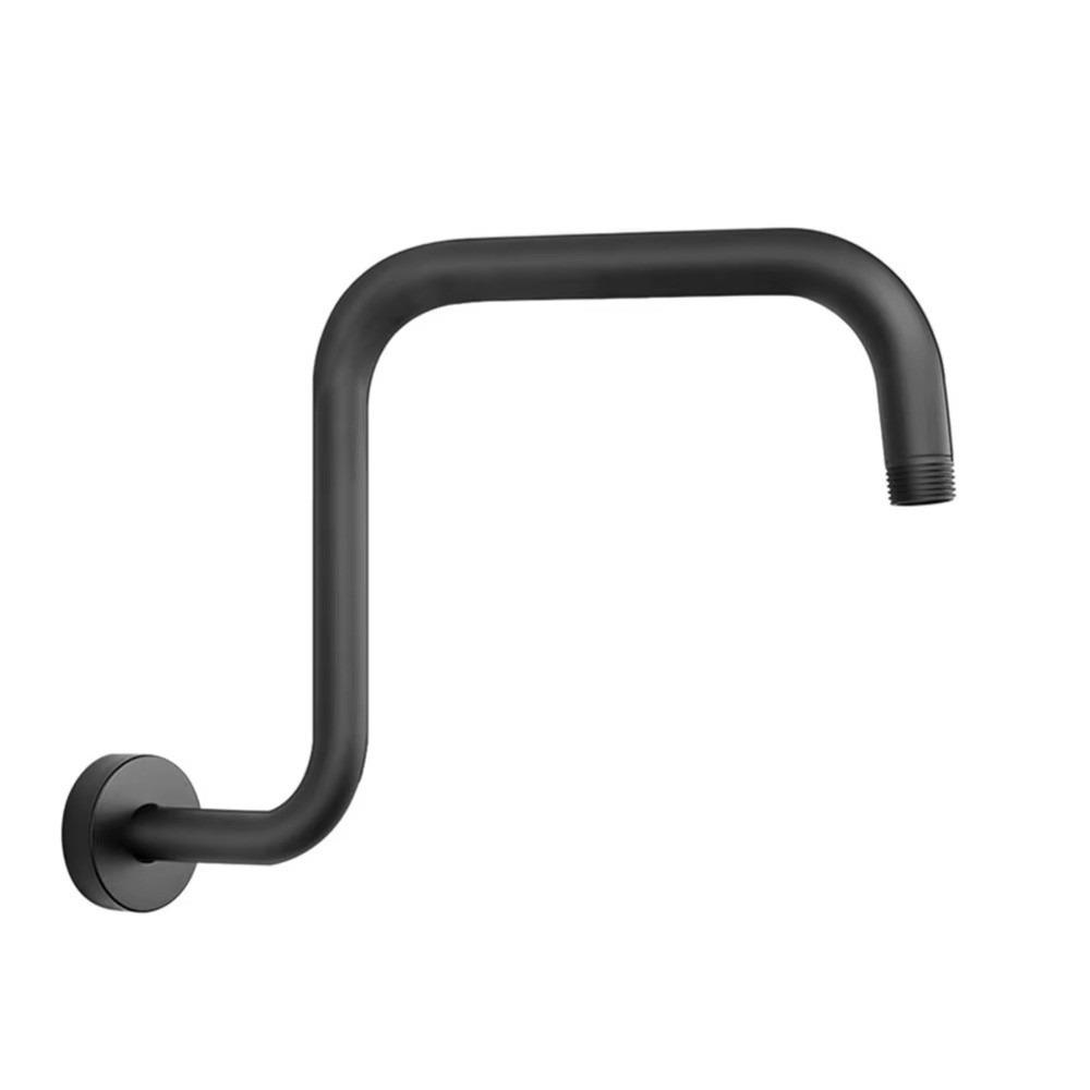 Stainless Steel Shower Arms Silver Black Shower Head Bar Shower Head Extension Bathroom Hardware чёрный
