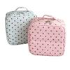 Waterproof Travel Storage Bag Multi-layer Handbag Polka Dot Stand-up Cosmetic Bag  For Women