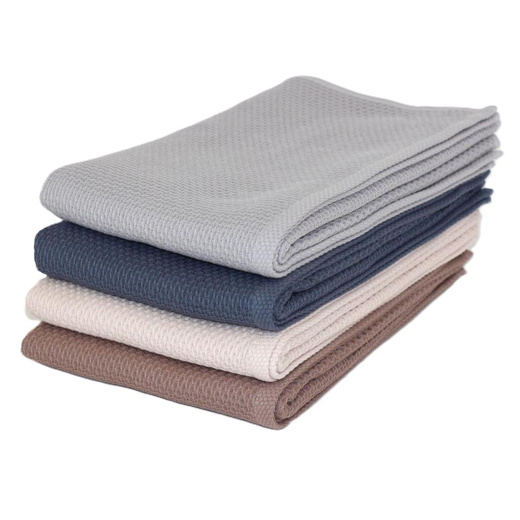 Hayashi Bath Towel, Approx. 60 X 120 Cm, Basic Waffle Pattern, Set of 4 Colors, BP4577-4P