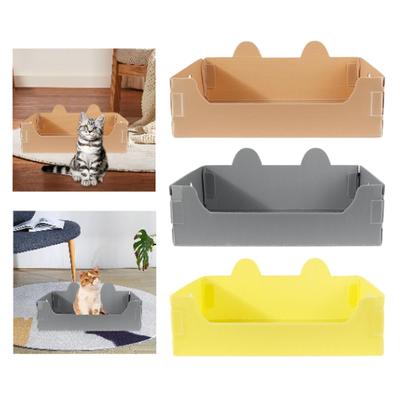 Katzenklo Katzentoilette Katzenklo-Bett Haustier-Sandkasten Lustig Entzückend Niedlich Multifunktional Faltbar Töpfchen Toilette Offene Katzentoilette Kätzchen Reise-Toilette