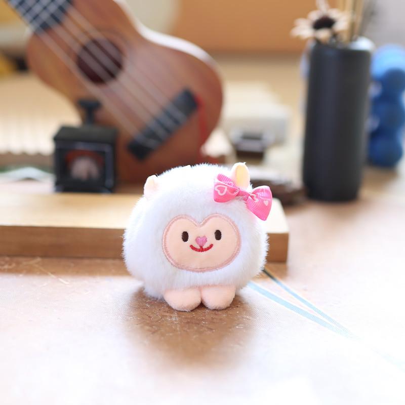 Cute Cute Aries Pendant Plush Toy Dolls Little Sheep Bag Hanging Keychain Dolls