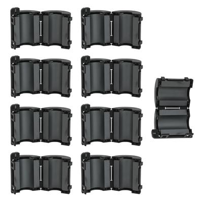 10 PCS Anneau en Ferrite Noir à Clipser Suppresseur de Bruit à Anneau en Ferrite Serre-Câble Anneau en Ferrite Noyau 13mm Anneau pour Câble Filtre de Bruit pour Câbles