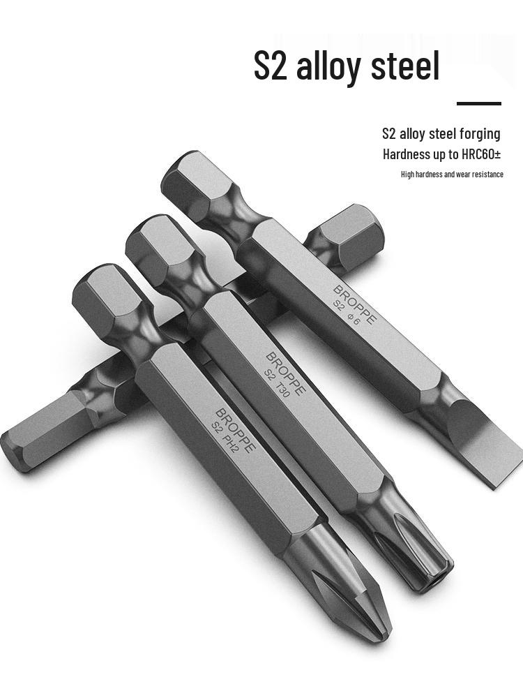 Набір магнітних біт для викруток Phillips та шлиць з S2 сталі для електричних ручних дрилів та пневматичних інструментів
