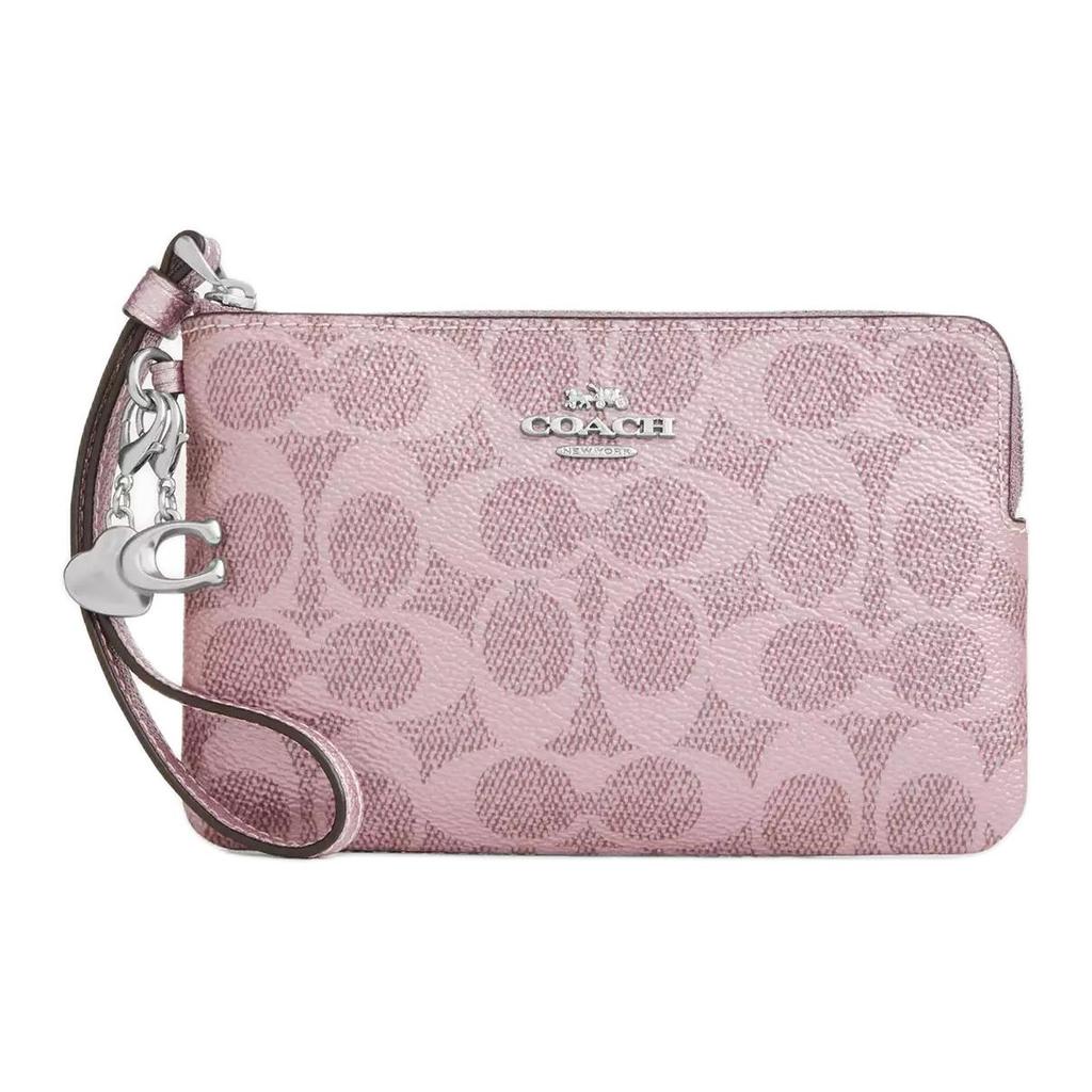 Coach Boxed 16 Letter Logo Print Removable Pendant Handbag Women handbags Pink CCK93-SVAKG