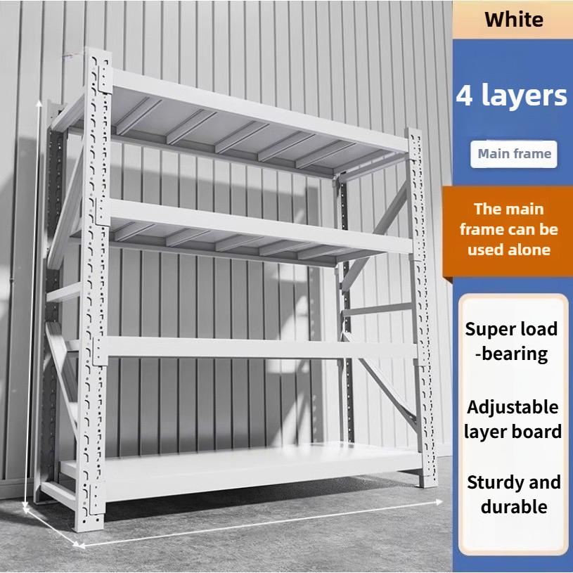 Warehouse Heavy-duty Floor Display Rack Household Supermarket Multi-function Iron Shelf Thickening Storage Shelves