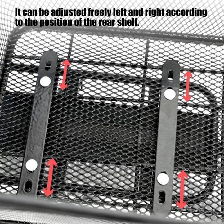 Cycling Accessories 4PCS Rear Basket Mounts Weather Resistant Metal Structure Large Capacity For  Transportation