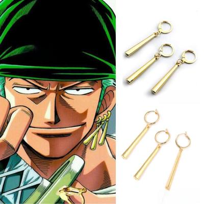 One Piece Zoro Ear Clips 2025 - Trendy, Piercing-Free Style for Men & Women