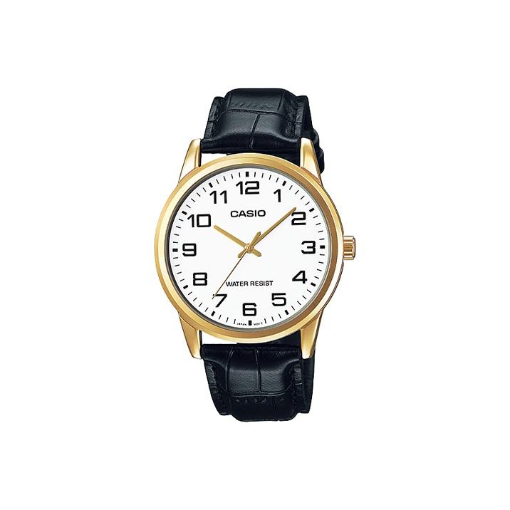 CASIO Men Standard Series White Watch MTP-V001GL-7B MTP-V001GL-7B Black Strap