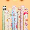 1 Piece Animals Kawaii Stationery Bend Straightedge Cartoon Drawing Office School Straight Plastic Ruler