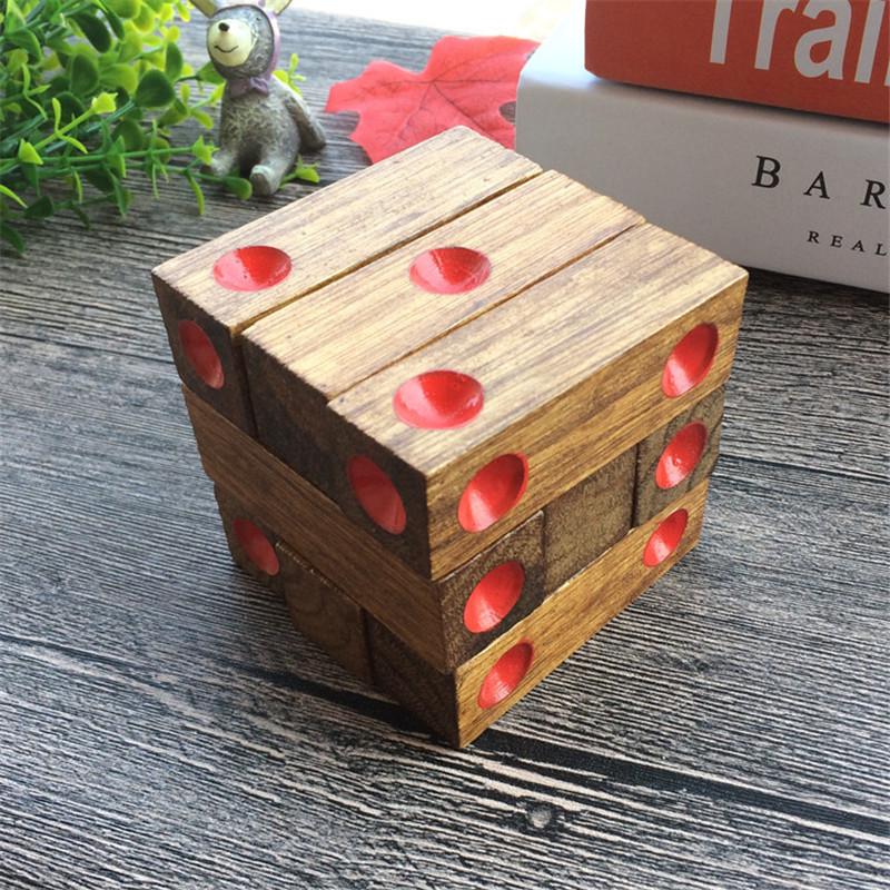 Wooden Puzzle Toy: Intellectual Number Game, Irregular Platter, Kongming Lock, Luban Ball, and Color-Matching Chess Set