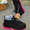 European and American Large-size New Single Shoes, Spring and Autumn High-top Flat-bottom Lace-up Casual Sports Shoes and Short Boots