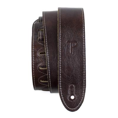 P Leathers Italian Leather Guitar Mahogany Perri's Ltd. Strap, 2-inch, Color