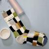 Bonne Maison: Retro-Ölgemälde-Socken für Damen, mittelhoch, luxuriös, französisch, bis zur Wade