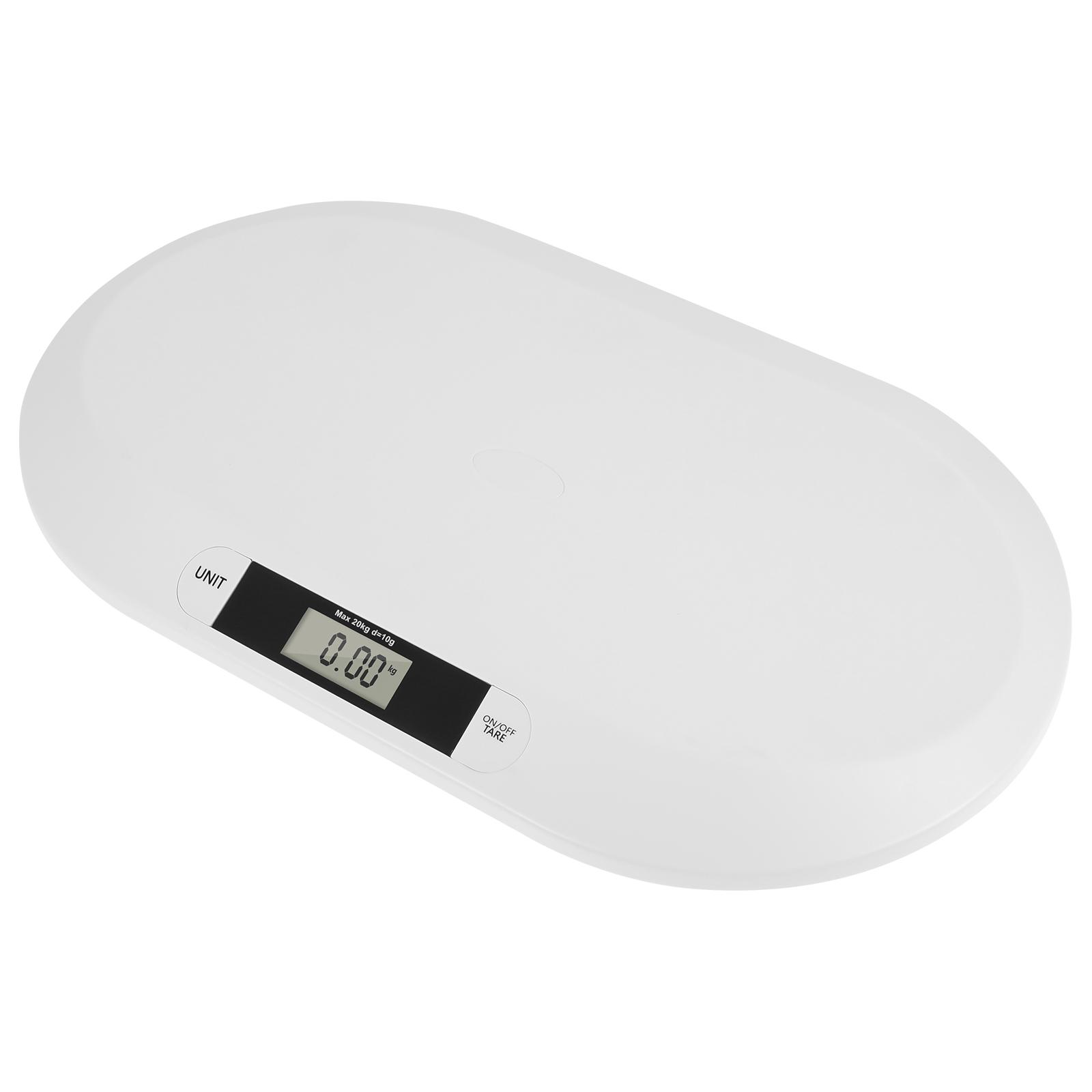 

Accurate Baby Scale Multifunctional Digital Pet Scale with Tare Function and Wide LCD Display for Newborn Small Cat and Dog білий