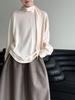 Luxi French Light Satin Ribbon Blouse - Women's High-End, Early Spring 2026 