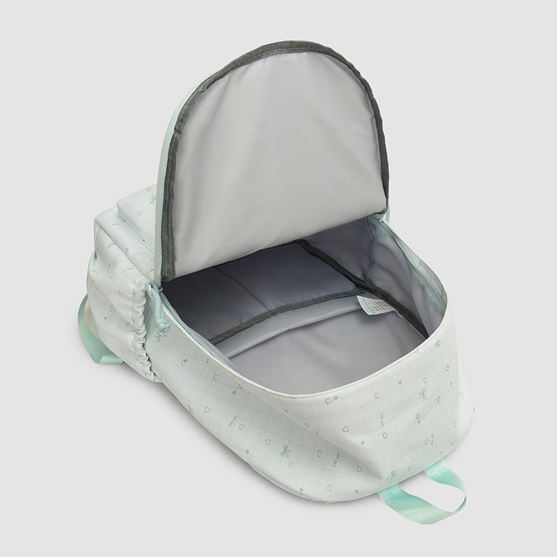 Cute Printed Backpack with Front Pocket and Side Pockets for Students and Daily Use