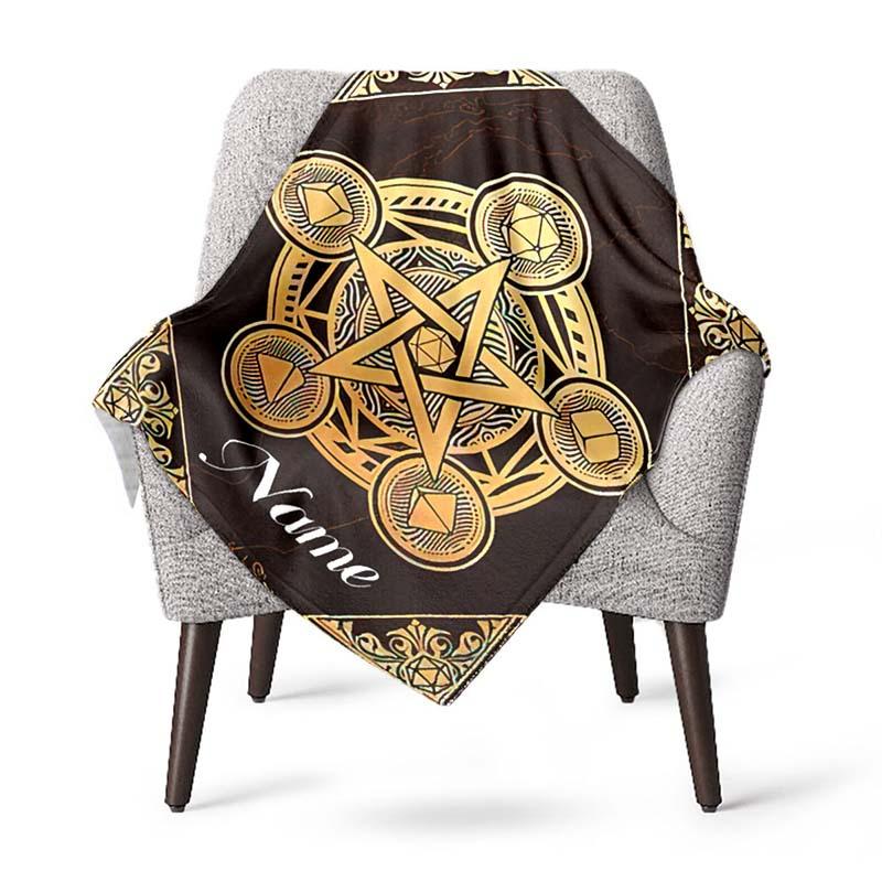 Fivepointed Star Setting Customize Your Name Blanket Used For Chair Office Sofa Bed Camping Soft And Warm Giving Friends And Relatives Birthday