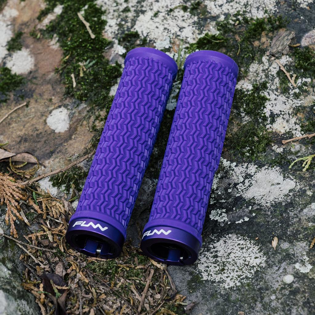 Funn Holeshot Bicycle Grips Clamp Suitable for Mountain Cross and BMX and Comfortable - Single-Sided Lock-On - Bikes, Bikes, Bikes, Non-Slip Rubber,