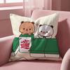 Cute B-BUBU DUDUS Cushion Cover Multi-Scene Pillow Cover for Home & Car - Reversible, Soft & Durable for Daily Use