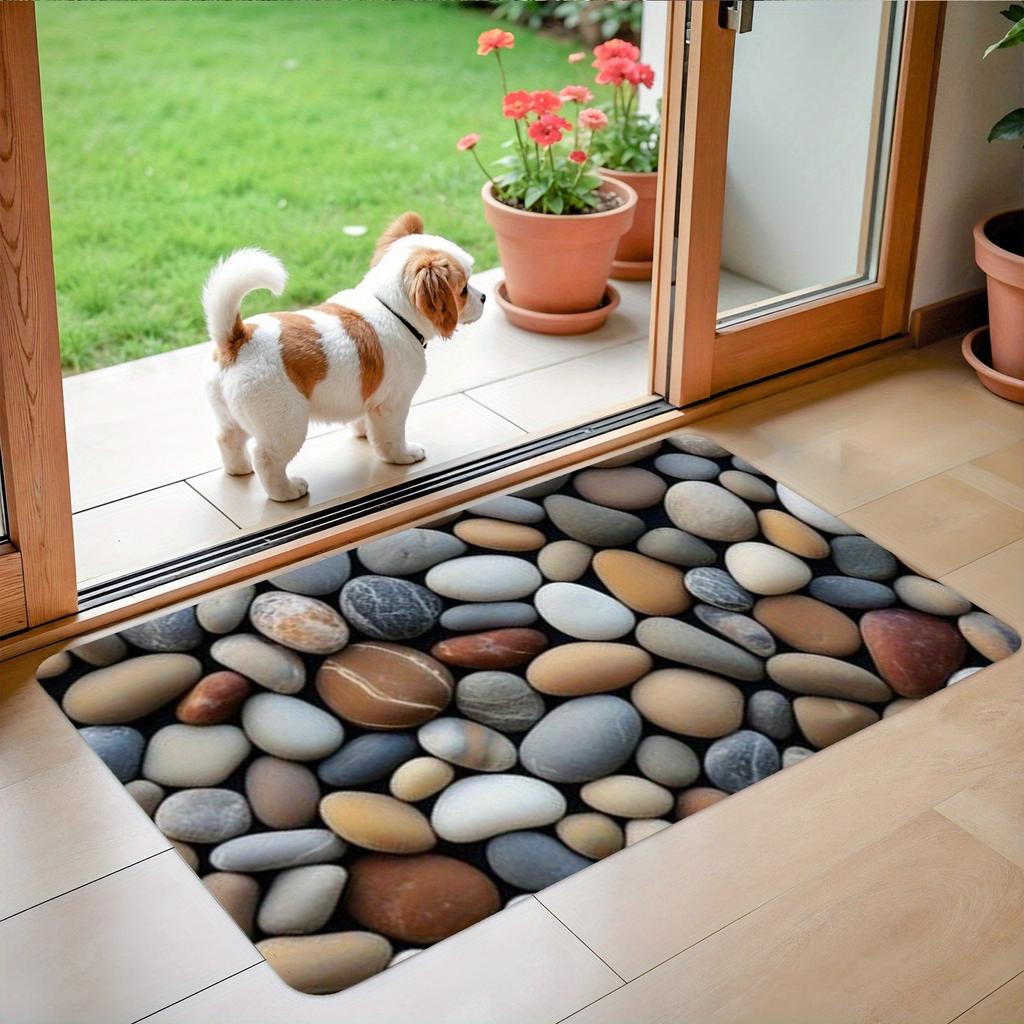 1 STKS Kiezelpatroon Keukenkleed Antislip Deurmatten Pop design Badkamervloerkleed Badmat Tapijt voor Huis Spoelbak Wasruimte Decor