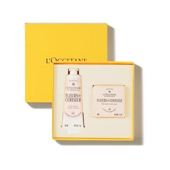LOCCITANE Fleur de Cerisier Sakura Cherry Blossom Merci Gift Set Hand Cream Soap Petit Birthday Women Men Popular Farewell Present