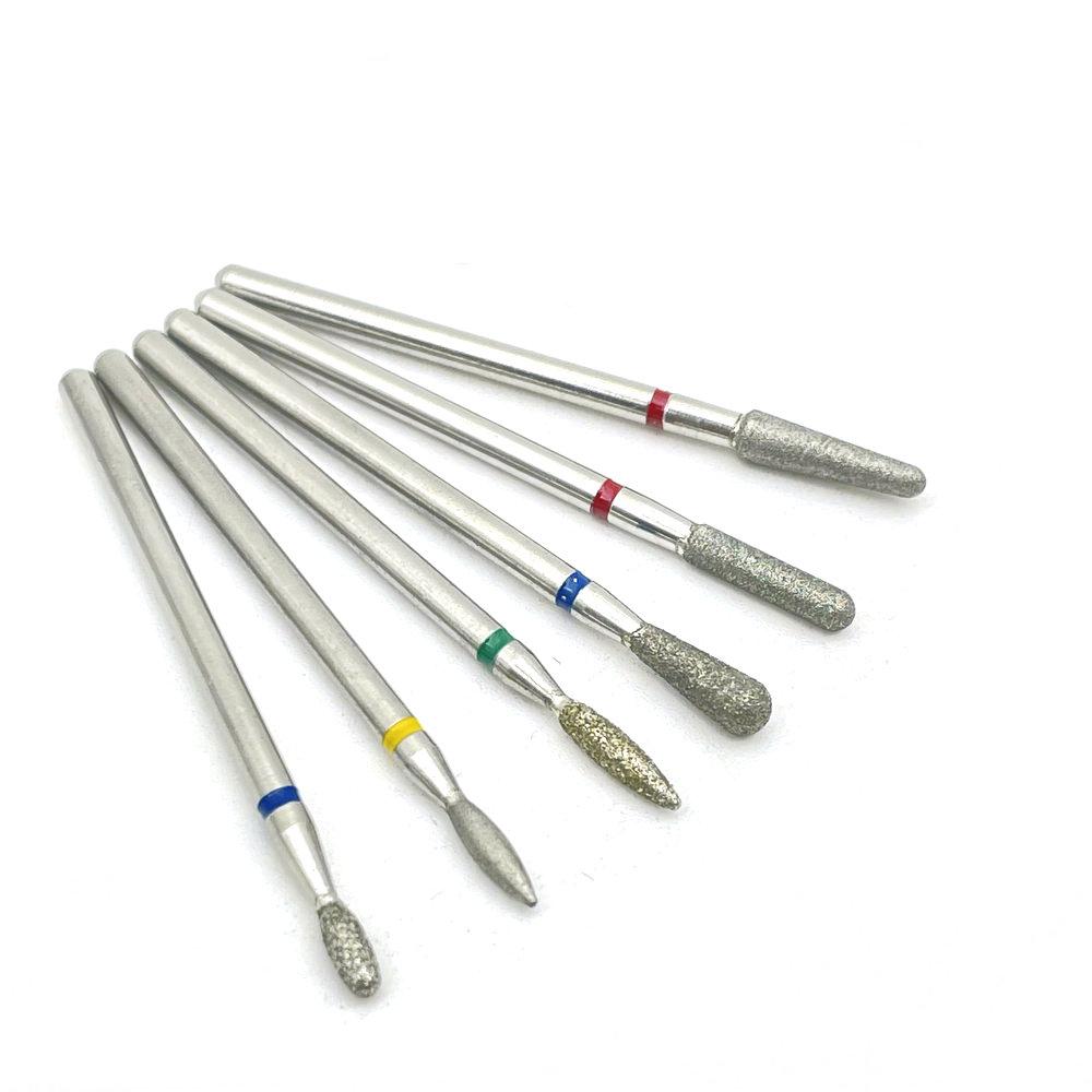 6Pcs Cutter for Manicure Carbide Diamond Nail Drill Bit Set Milling Cutters Nail Art Pedicure Tools Kit Nail Drill Bits