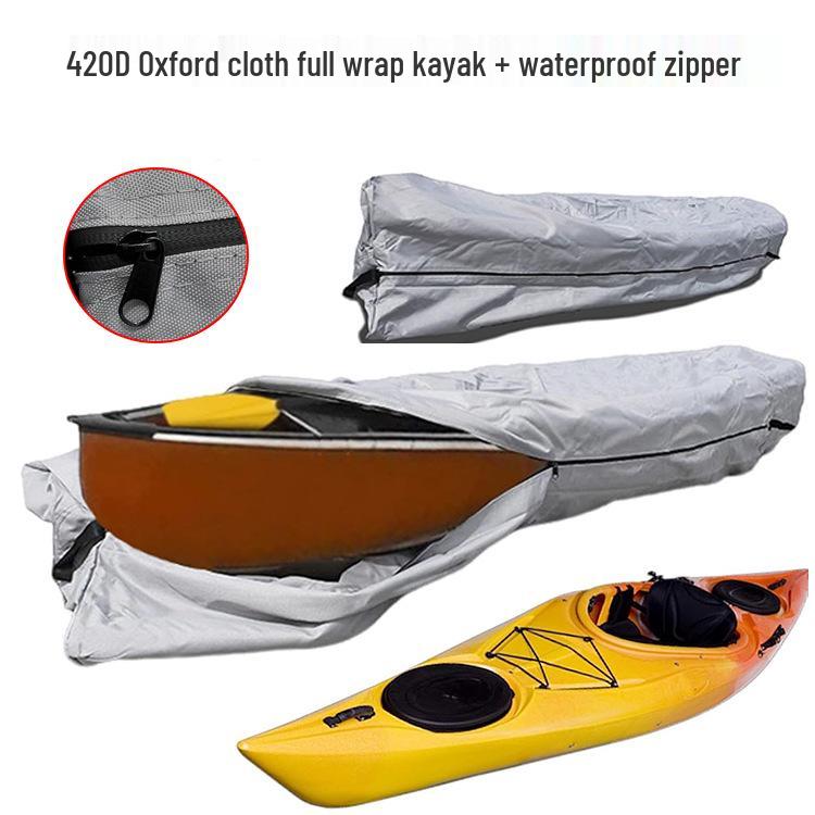 Housse de Kayak d'Extérieur Imperméable - Tissu Oxford 420D Sac Pare-Soleil pour Canoë