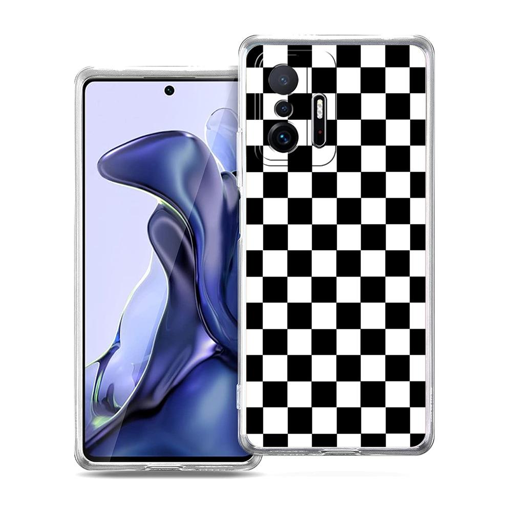 

Checkerboard Plaid Checked Phone Case For Xiaomi 14 13 12 Lite Mi 11 11X 13T 12T 11T For Poco X5 X4 X3 NFC F5 F4 M4 Pro 5G Cover Poco M3