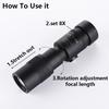10-500x40 Zoom Monocular Telescope HD Portable Outdoor Viewing Scope Birding Hiking Travel