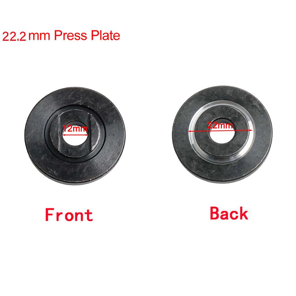 4pcs Inner Outer Flange Nut Set for Angle Grinders Fits Circular Saw Blades with 20 22 22 2mm Inner Diameter and 12mm Groove