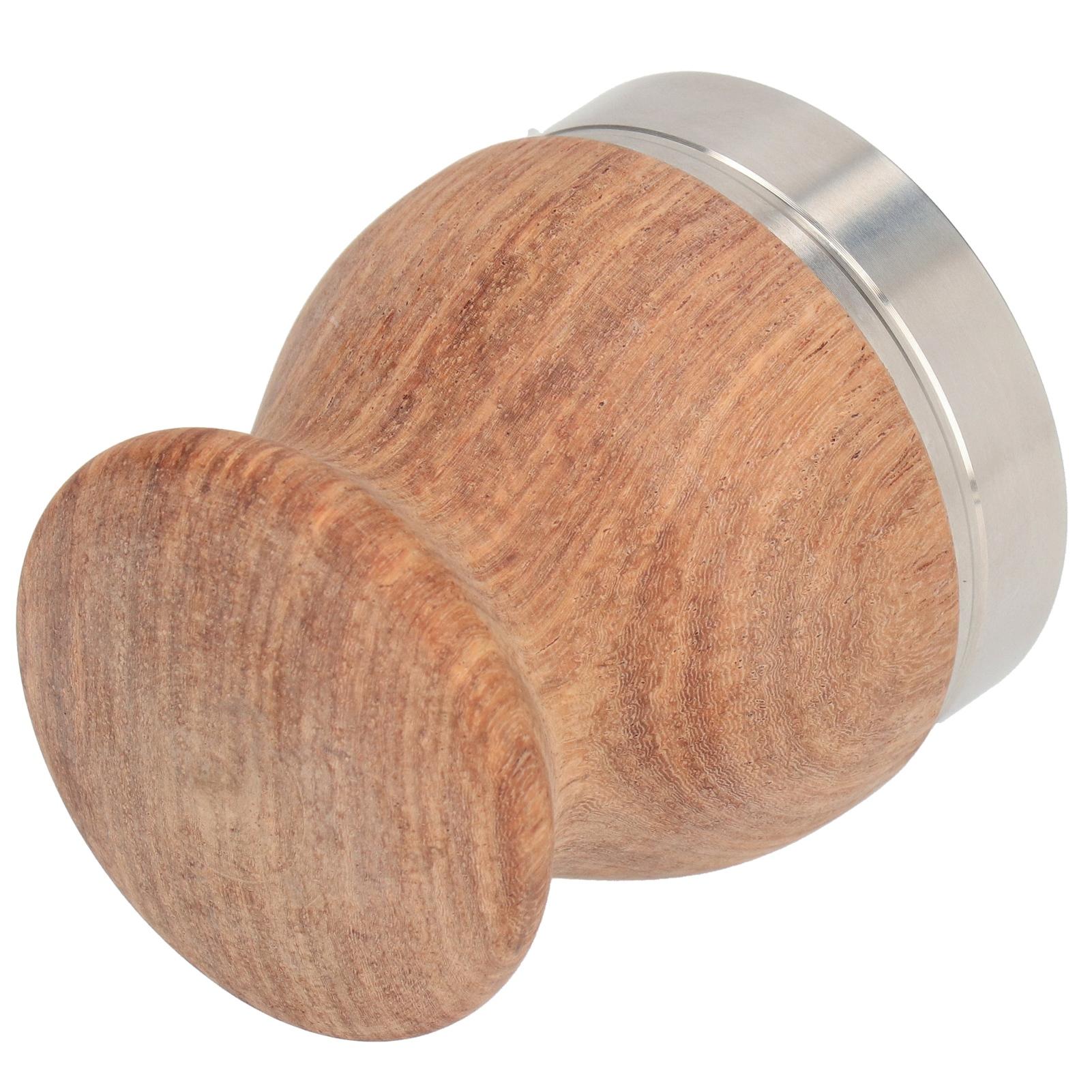 

Stainless Steel Flat Coffee Tamper Powder Press Hammer Wooden Handle Coffee Accessories