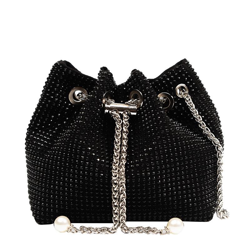 Shoulder Bags Crossbody Bag Purses Handbags Crystals Evening Bag Silver for Women Girls Wedding Prom Party Club Bling Bling Sparkling