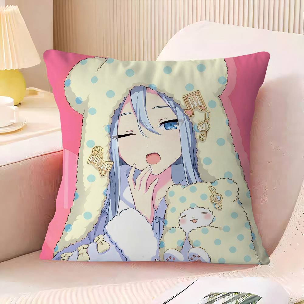 Y-Yoisaki K-Kanade Office Cushion Pillowcase Car Cushion Cover45X45CM Lumbar Pillowcase Sofa Pillowcover