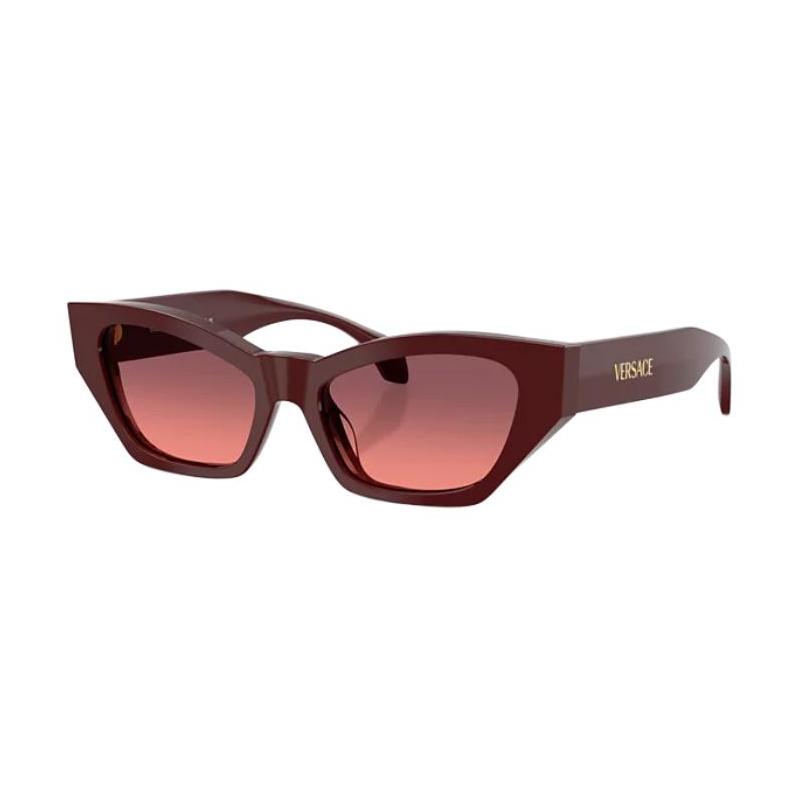 Versace Modern Style Acetate Cat Eye Sunglasses Women's Red 25283495 O4488U-O55152053_ONUL-red 53