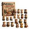 Dárek pro milovníky Corgi Figurky pro Kalendář 2026 Vánoční Advent 24 Dní s Mini Dětmi Svátky