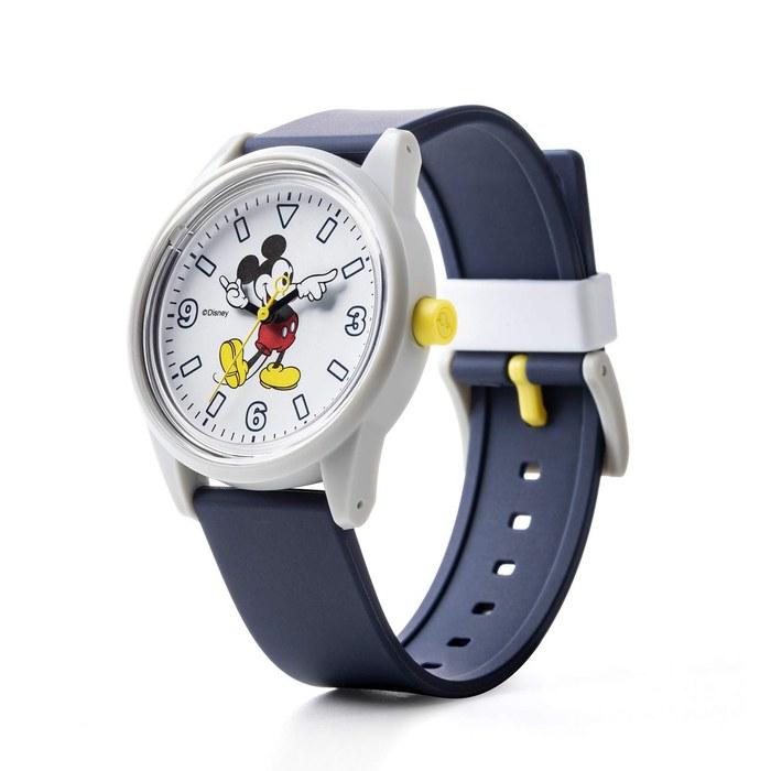 Q&Q SmileSolar Watch Solar Analog Disney Mickey Mouse Waterproof Urethane Strap RP20-809 Men's Navy (40mm)