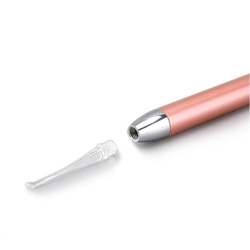 LED Ear Wax Removal Tools Safety Ear Pick Tool Kit with 2 Size Spoon Tip Ear Curette Safety Earwax Cleaning Tool Spoon
