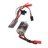 RC Brushed Motor ESC Combo Stainless Steel Low Noise JST Plug 31T Brushed Motor and 30A Brushed ESC