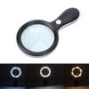 Handheld Reading Magnifying Glass LED Magnifying Glass 10 Times 88mm for Reading Books and Newspapers