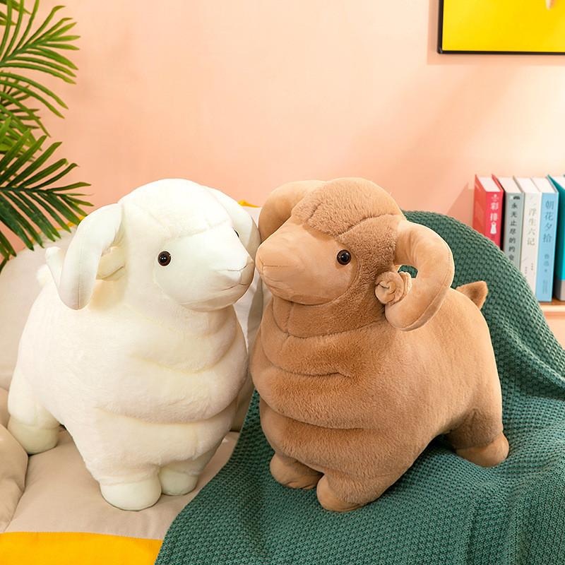 Koza Kreativní Simulace Plyšová Hračka Děti Zvíře Roztomilá Domácí Dekorace Dárek Panenka