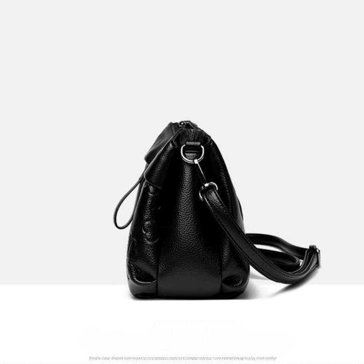 Nuova borsa a tracolla messenger da donna in morbida pelle