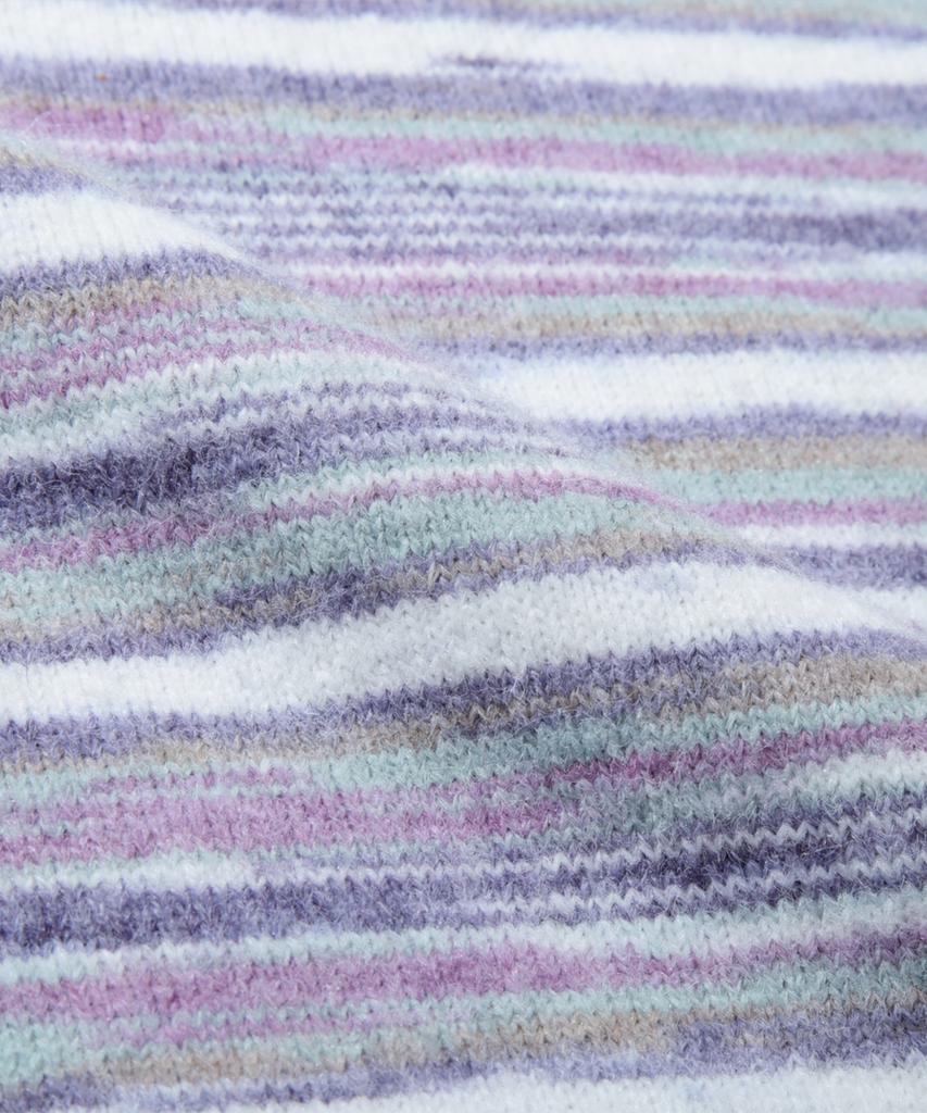 TRILLION Washable Multi-Color Gradient Crew Neck Knit_Purple