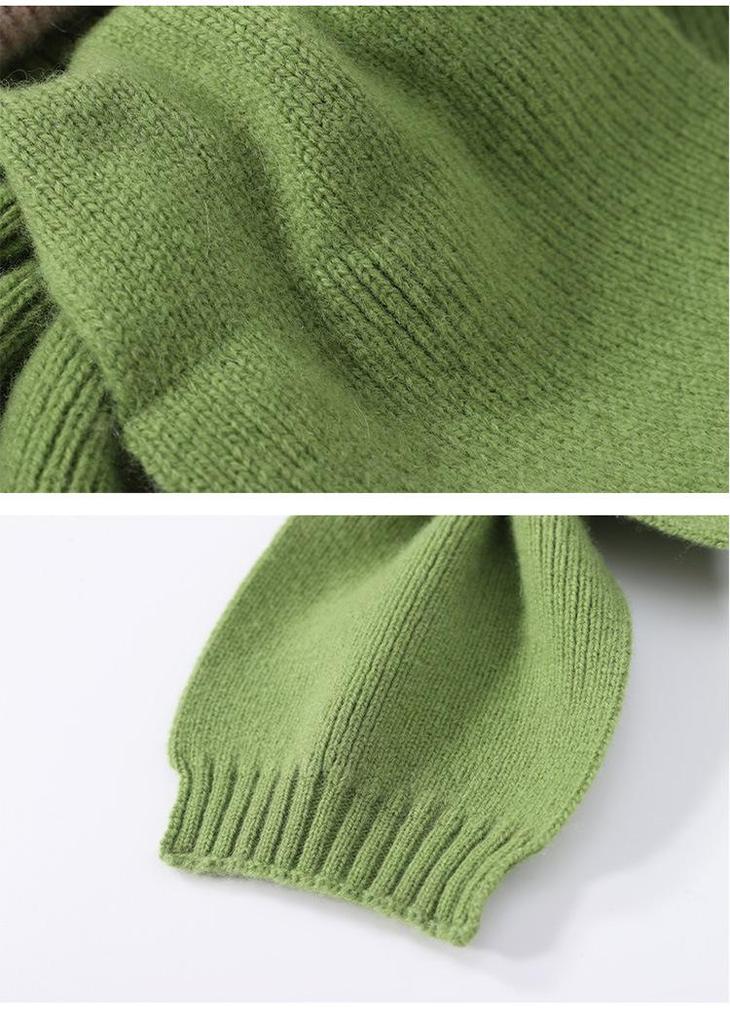Children's 100% Wool Knitted Scarf, Autumn/Winter, Cross Neck Warmer for Boys and Girls.