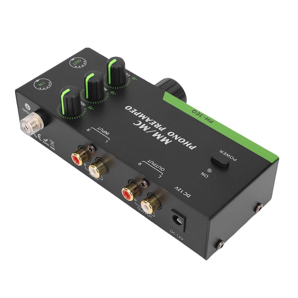 MM MC Phono Preamp Professional Mini Stereo Phonograph Preamplifier for Turntable Record Player 5 Pin XLR Input Output