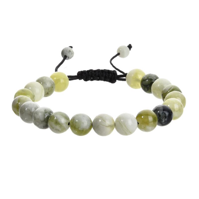 Leisure and Fashion Series Hand Chain Natural Stone Jade Mix and Match Weaving Bracelet Ornaments Gift