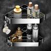 304 Stainless Steel Bathroom Shelf Shower Room Shampoo Skincare Shelves Corner Rack Storage Basket Corner Toilet Triangle Rack
