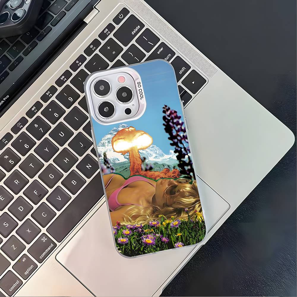 

A-Addison R-Rae singer For iPhone 17,16,15,14,13,12,11,Mini,Pro,E,SE4,XS,MAX White Shockproof Candy Matte Cover iPhone16Plus